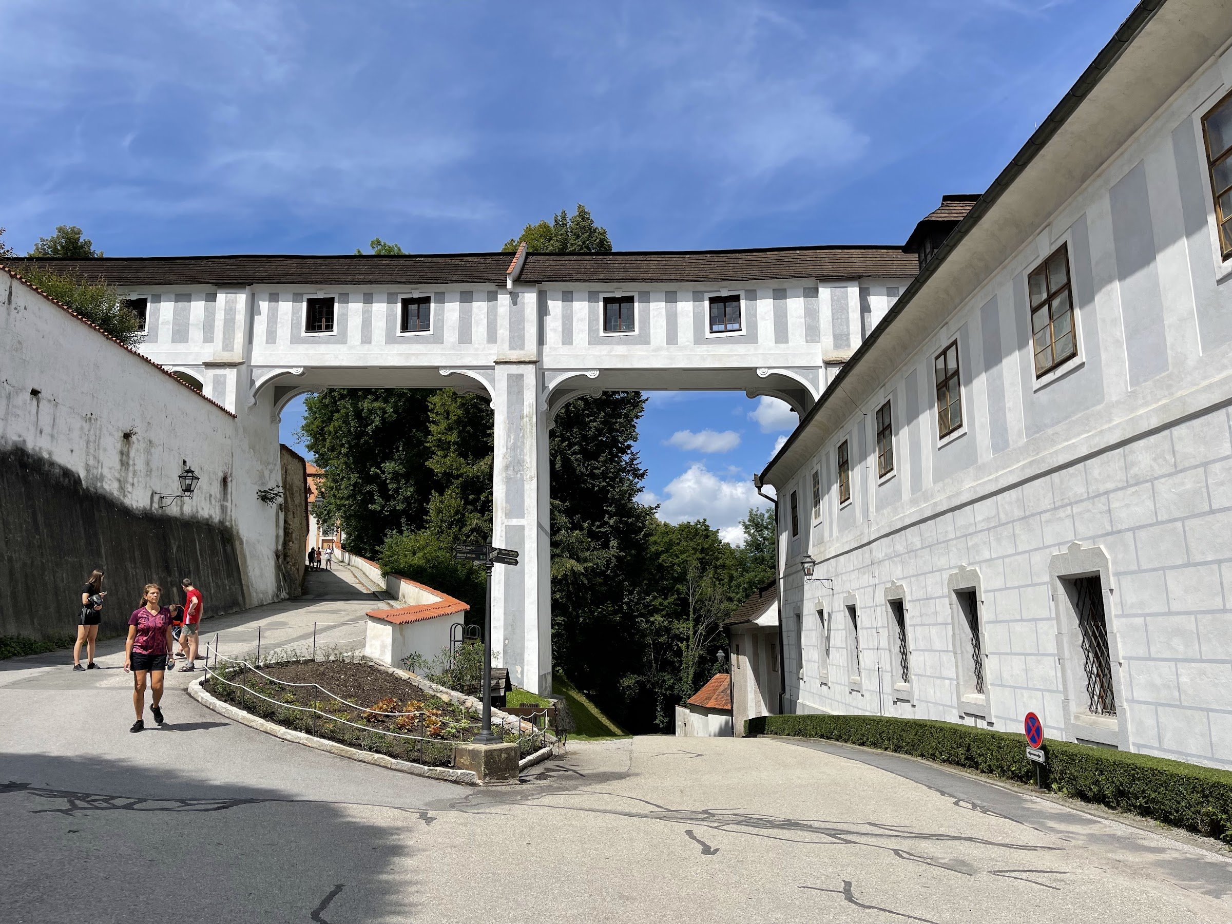 Cloak Bridge (Plášťový most) — Český Krumlov Castle